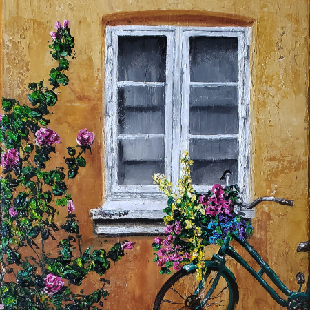 Teal Spring Bicycle