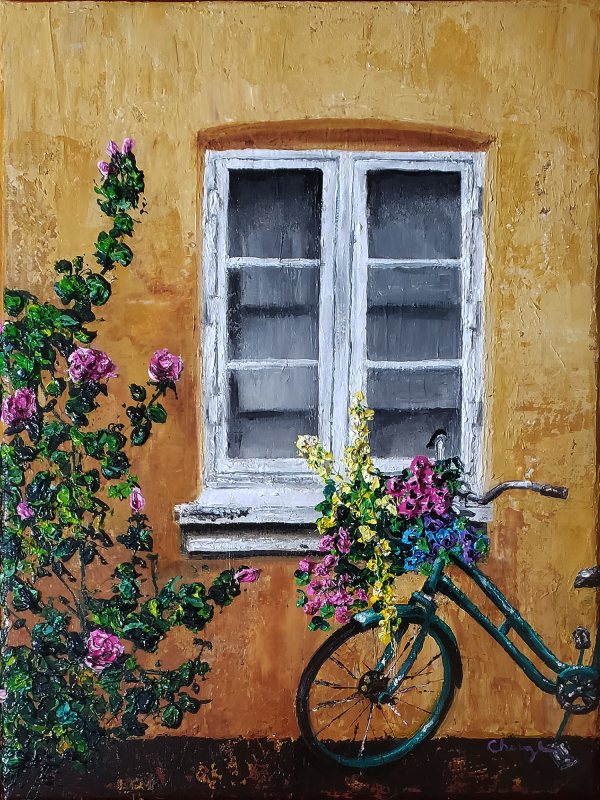 Teal Spring Bicycle